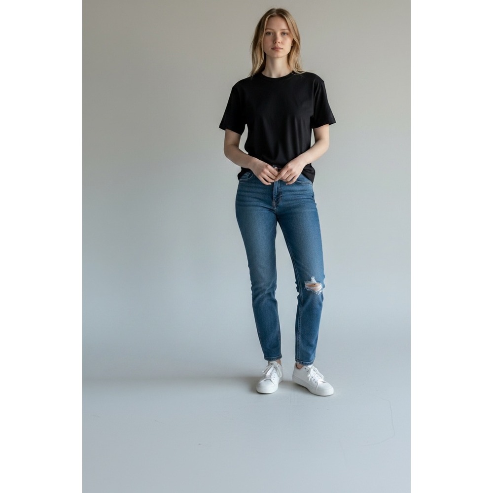 DL1961 Azalea Womens Relaxed Skinny Kahlo Distressed‎ Jeans 24 Casual Streetwear